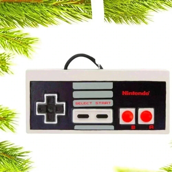 Hallmark 2022 vintage Nintendo Game Controller ornament NIB Christmas 🎄 … - Picture 1 of 3